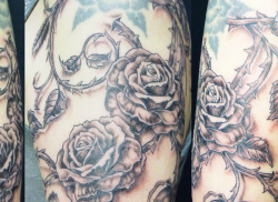 001a   Blumen   Tattoo Hamburg Skinworxx